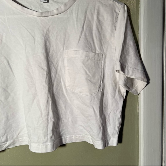 Fashion Nova Elisa Relaxed Crop Tee White S - Picture 5 of 8